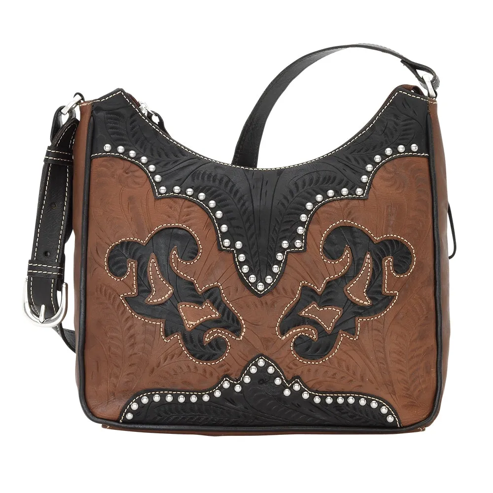 American West Annie's Secret Collection Shoulder Bag with Conceal Carry Pocket on Back