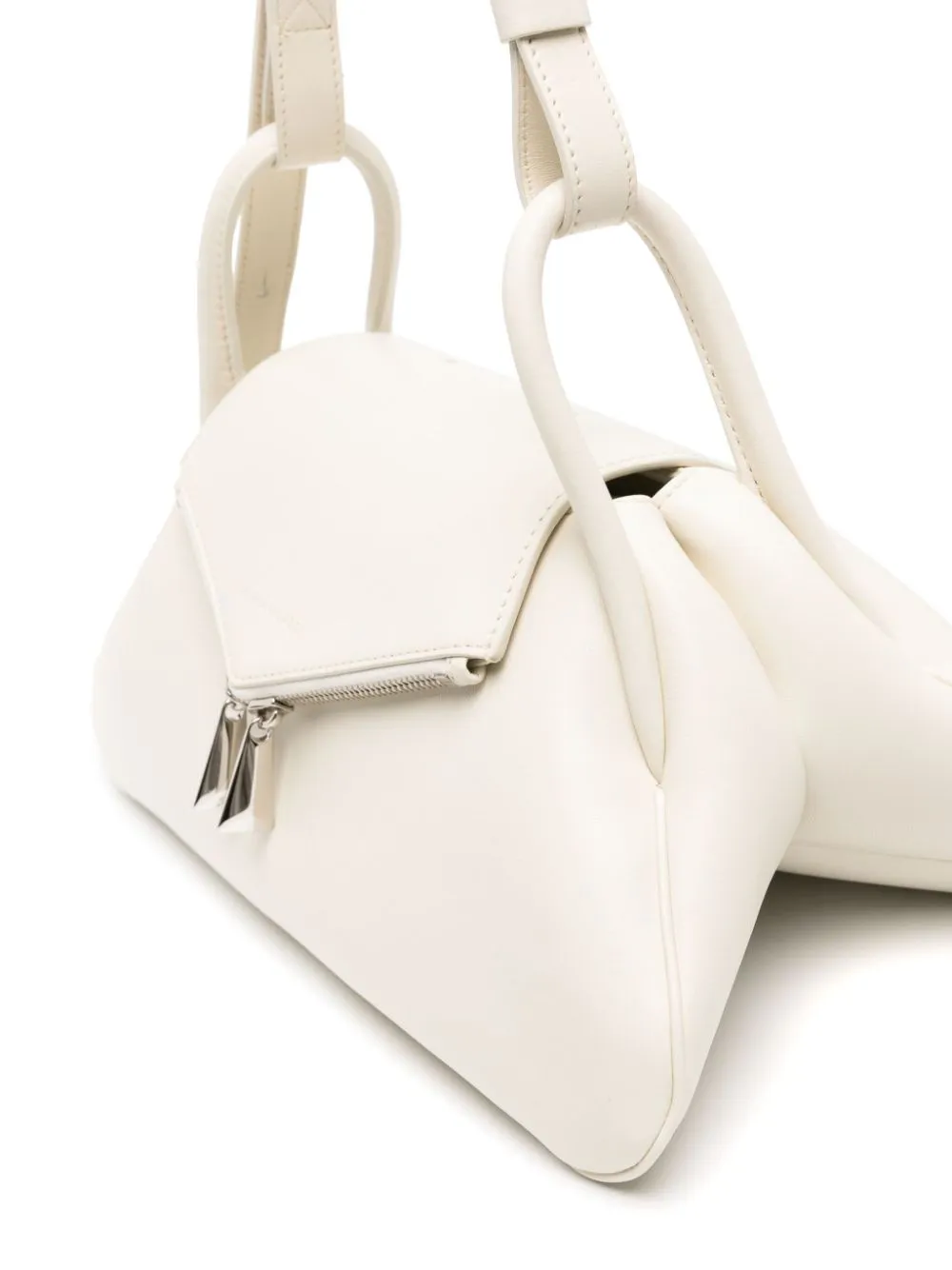 Amina Muaddi Gemini Leather Shoulder Bag