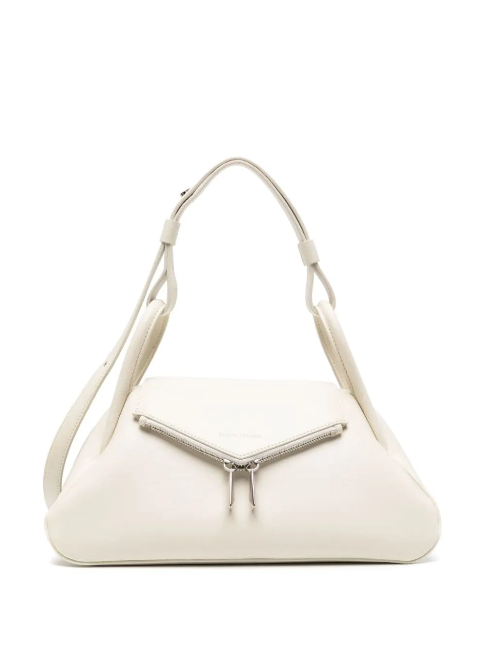 Amina Muaddi Gemini Leather Shoulder Bag