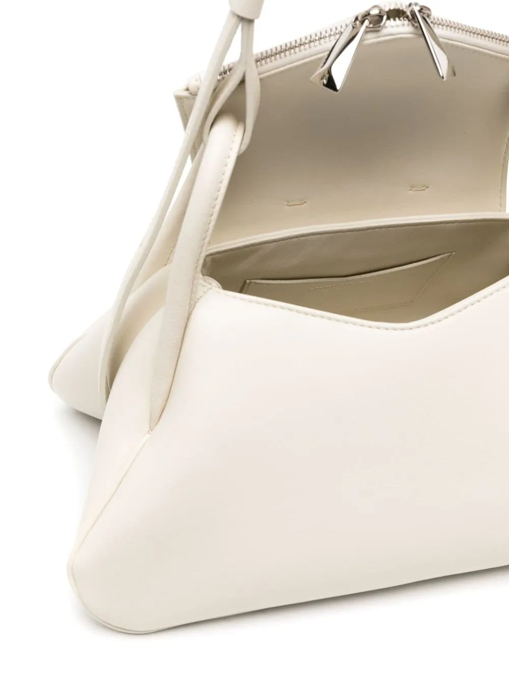 Amina Muaddi Gemini Leather Shoulder Bag