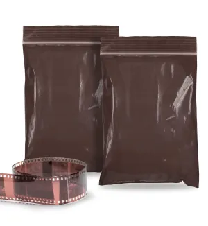 APQ Amber Zip Bags for Packaging, 6 x 8 inch. Pack of 100 Plastic Zip Baggies 3 Mil Thick. Water Resistant Reclosable Plastic Bags with Zipper Closure for Travel, Storage, Packaging and Shipping