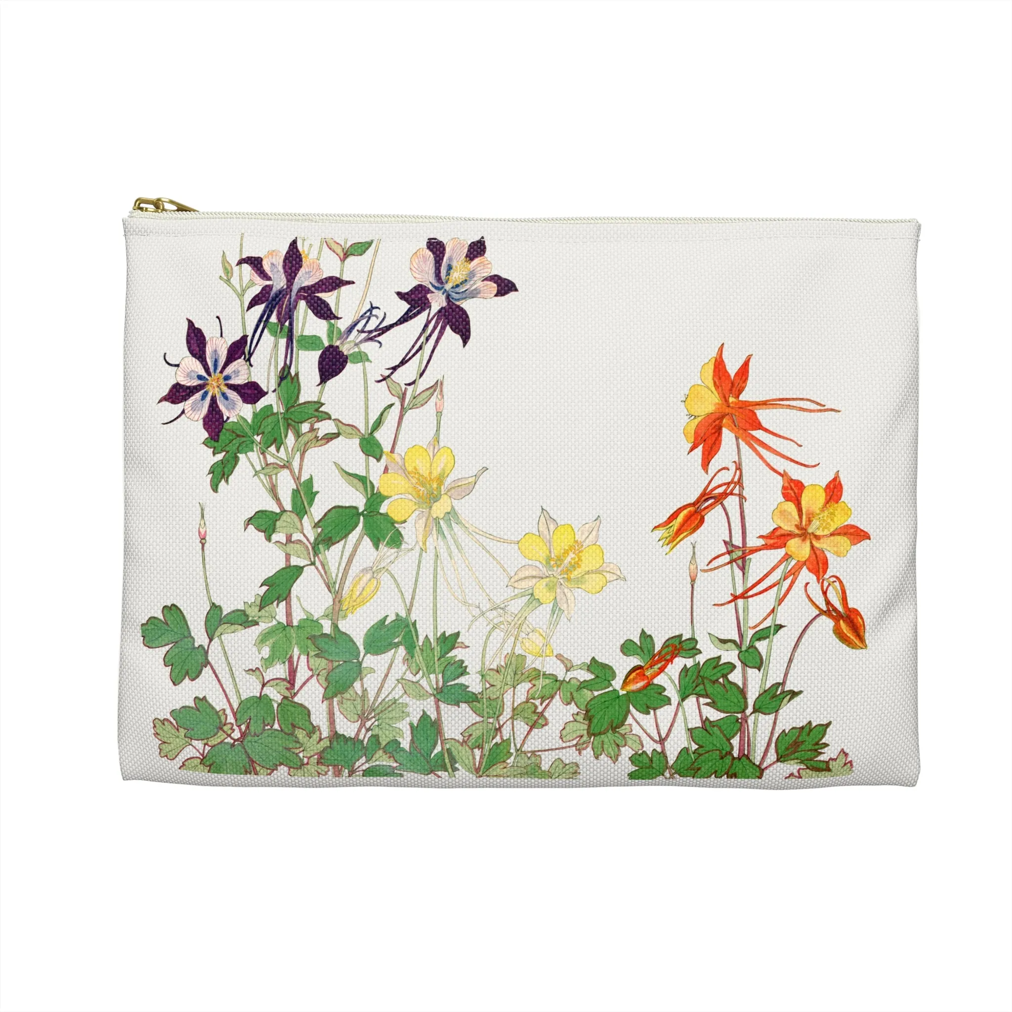 Aquilegia Flower by Tanigami Kônan Accessory Pouch