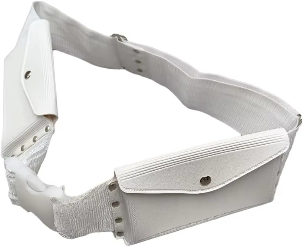 Arab Hajj Belt with 2 Pockets Adjustable Ihram Belt Anti-theft Waist Bag for Prayer Ethnic Hajj and Umrah