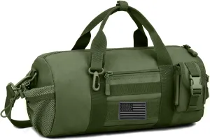 ArcEnCiel Small Tactical Duffle Bag Men Gym Pack Molle Shoulder Bags Shoes Storage Sports Handbag with Patch