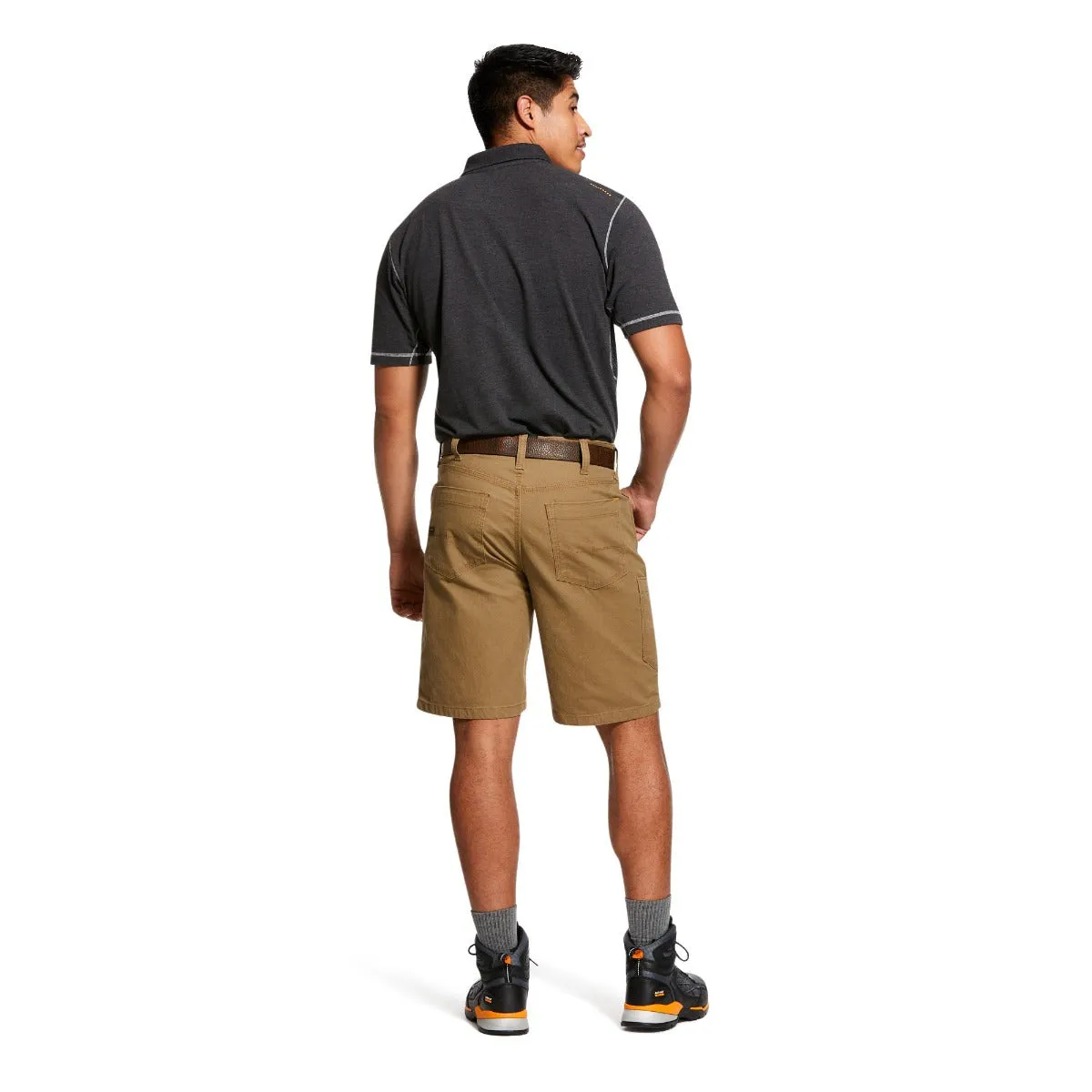 Ariat Field Khaki Rebar Relaxed Made Tough Durastretch  Men's Short 10030265