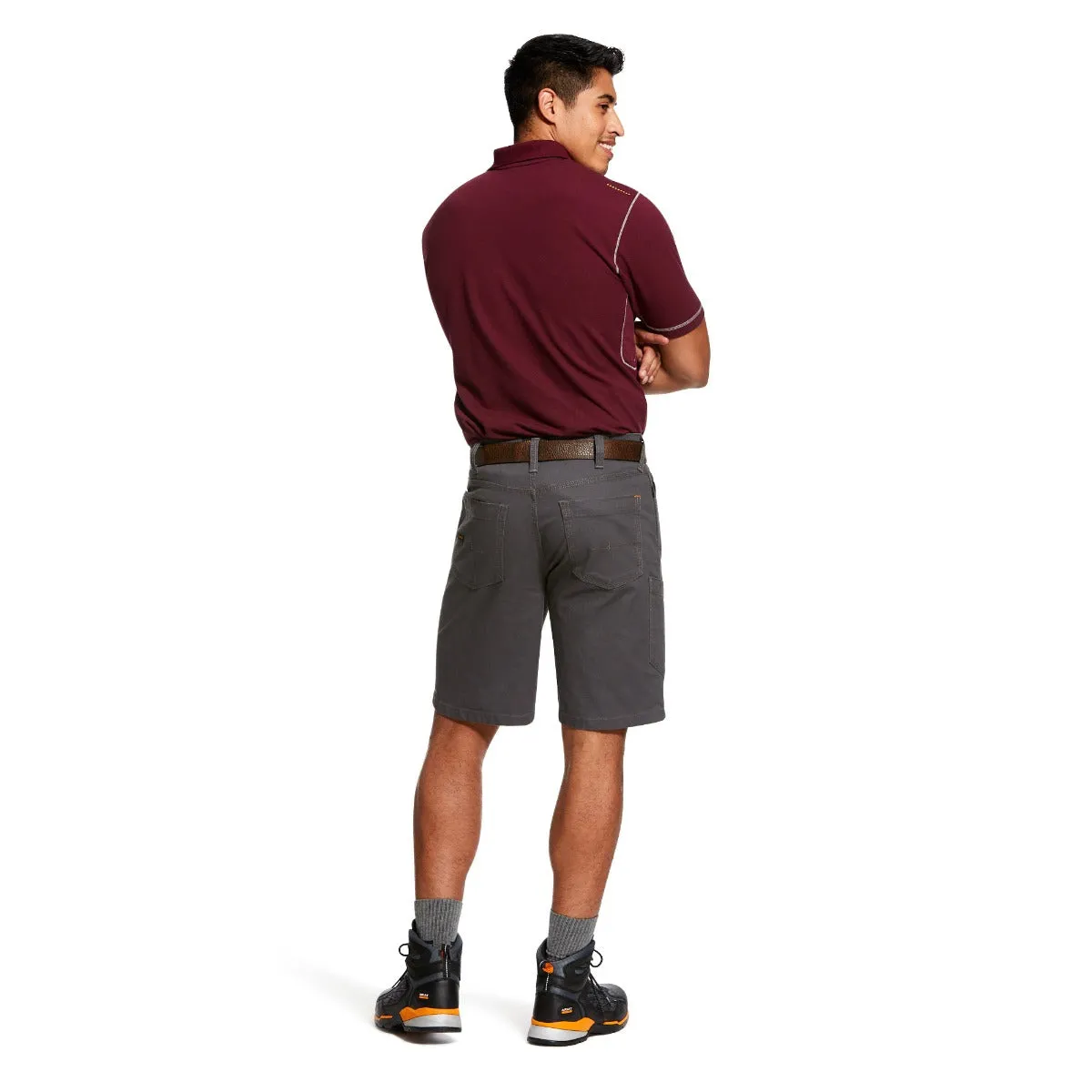Ariat Rebar Gray Rebar Relaxed Made Tough Durastrech Men's Short 10030271