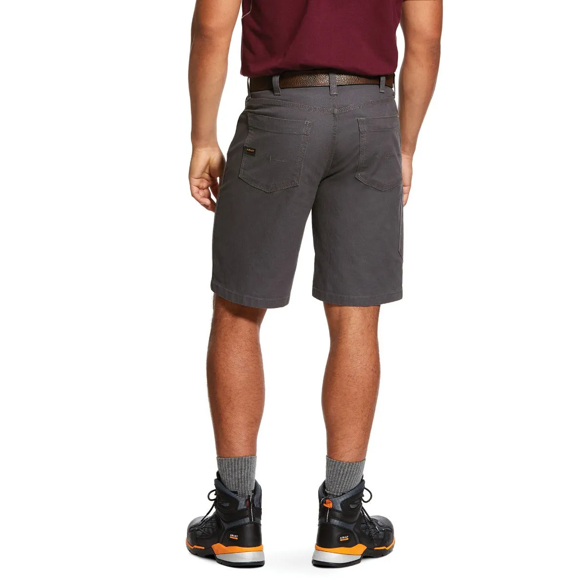 Ariat Rebar Gray Rebar Relaxed Made Tough Durastrech Men's Short 10030271