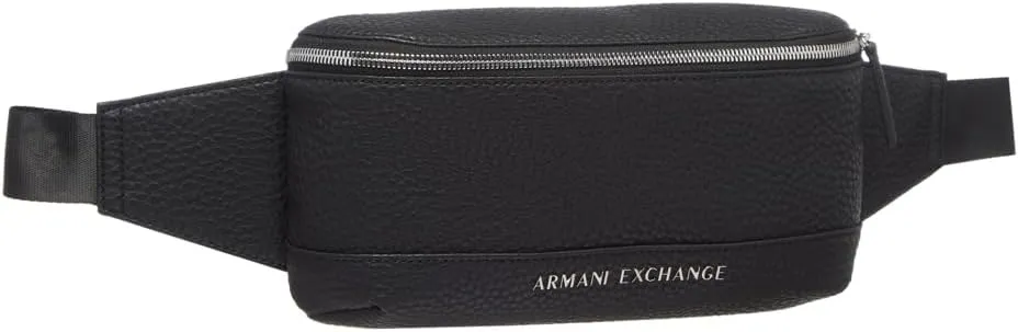 Armani Exchange Men's Pebble Waist Bag, Nero-Black, One Size