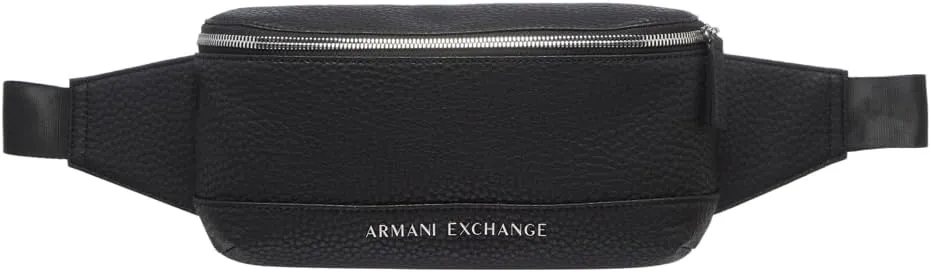 Armani Exchange Men's Pebble Waist Bag, Nero-Black, One Size