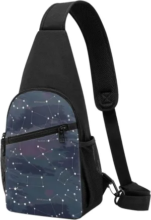 Astronomical Constellation Night Sky Pattern Adjustable Fanny Pack Waist Bag For Travel Sports