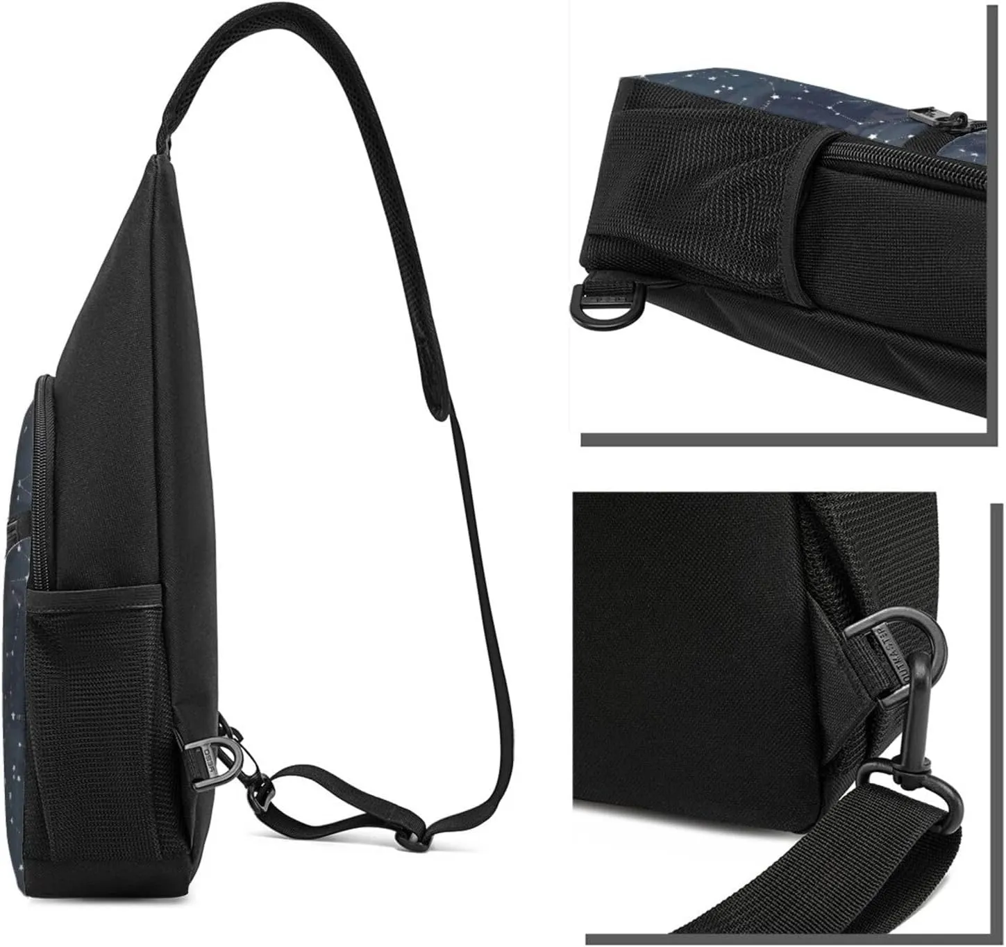 Astronomical Constellation Night Sky Pattern Adjustable Fanny Pack Waist Bag For Travel Sports