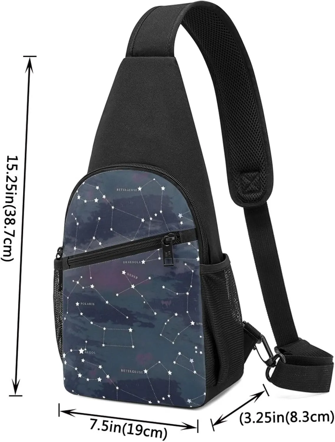 Astronomical Constellation Night Sky Pattern Adjustable Fanny Pack Waist Bag For Travel Sports