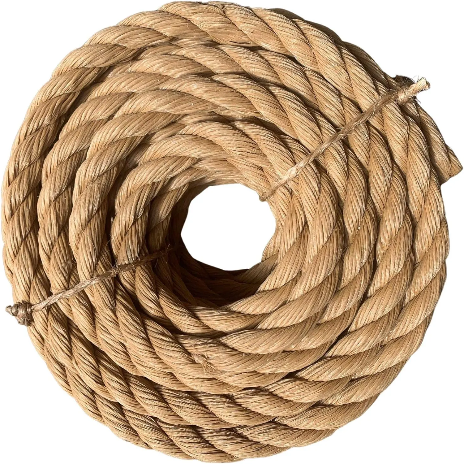 ATERET Twisted ProManila - UnManila Rope I 2 inch x 10 feet I 3 Strand Synthetic Polypropylene Rope I Multipurpose, Lightweight, Weather-Resistant Cord for Decor, Landscaping & DIY Projects
