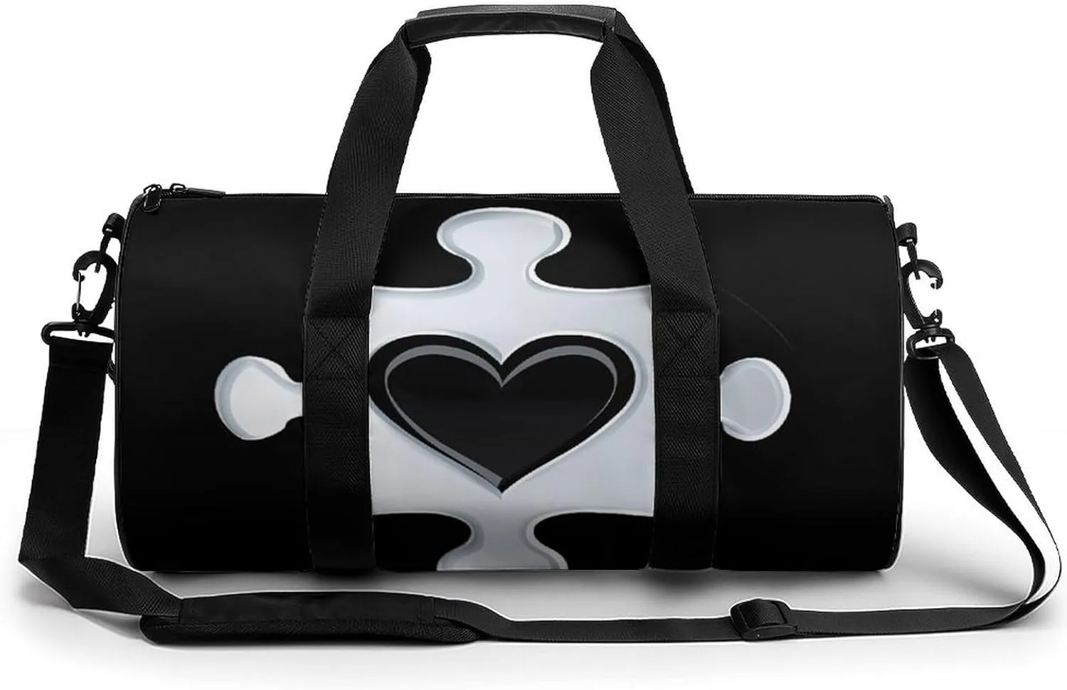 Autism Awareness Puzzle Piece Gym Bag Print Duffle Bag Weekender Travel Overnight Bag Sports Bag for Men Women Gym Swimming Yoga