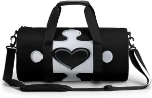 Autism Awareness Puzzle Piece Gym Bag Print Duffle Bag Weekender Travel Overnight Bag Sports Bag for Men Women Gym Swimming Yoga