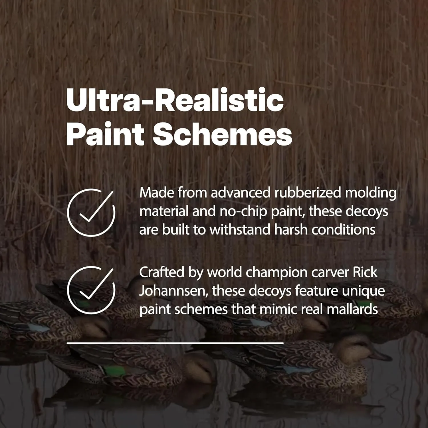 Avian-X AXP Full Body Mallards Decoy with Durable Materials, Wind Activated Motion System, and 6 True to Life Postures