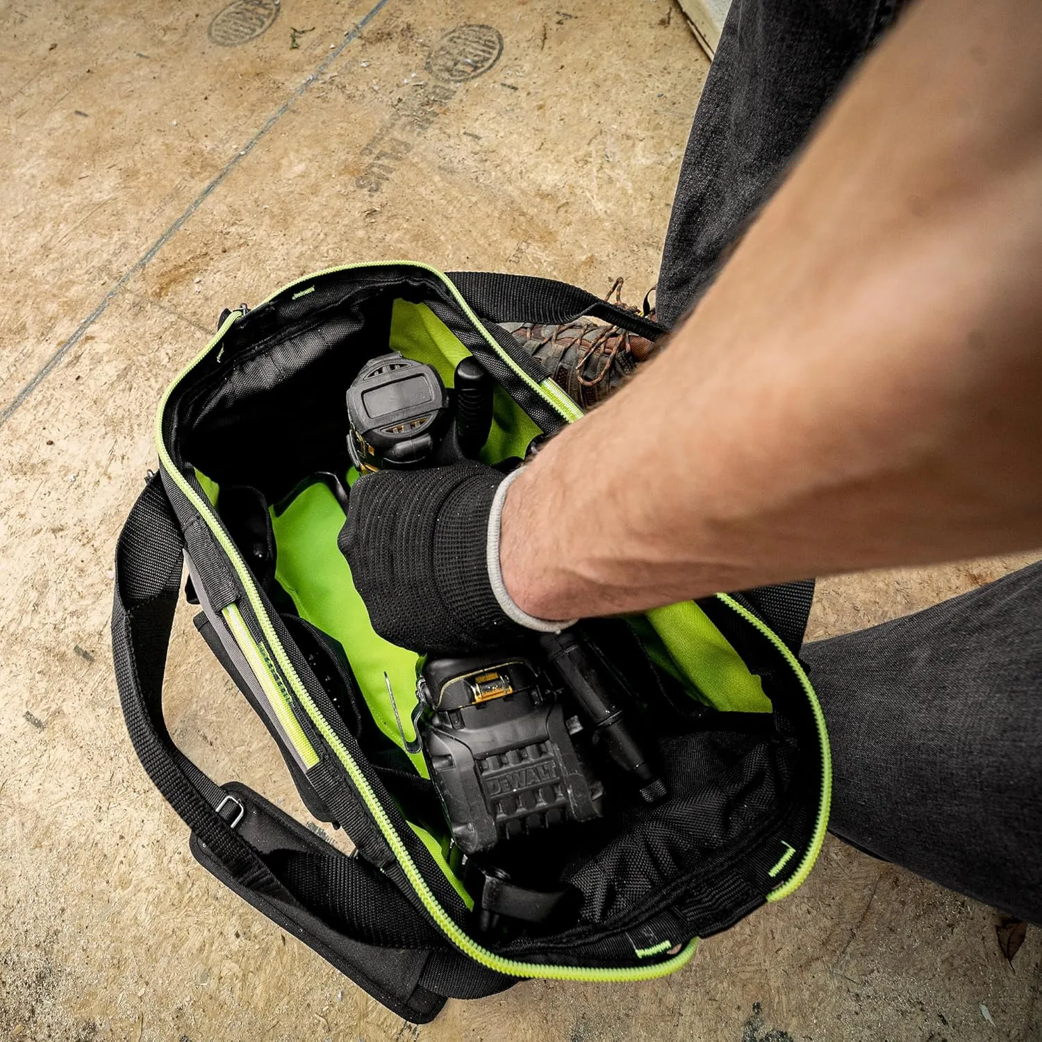 AWP Tool Bags, Premium Tool Bag, Black, Durable Tool Tote, for Professionals and Contractors