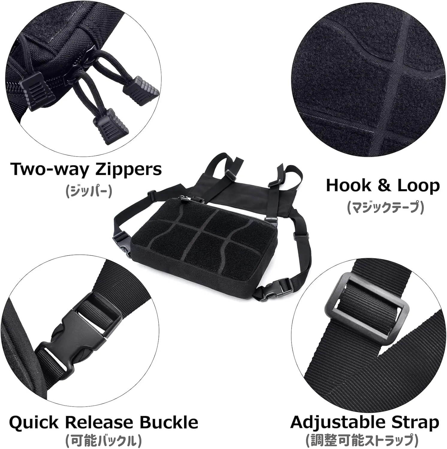 Azarxis Tactical Mini Belt Pouches, Multi-Purpose Small Battery Case Compact Utility EDC Card Slot Holder Waist Bags Military Molle Pack Sundries Storage Pack