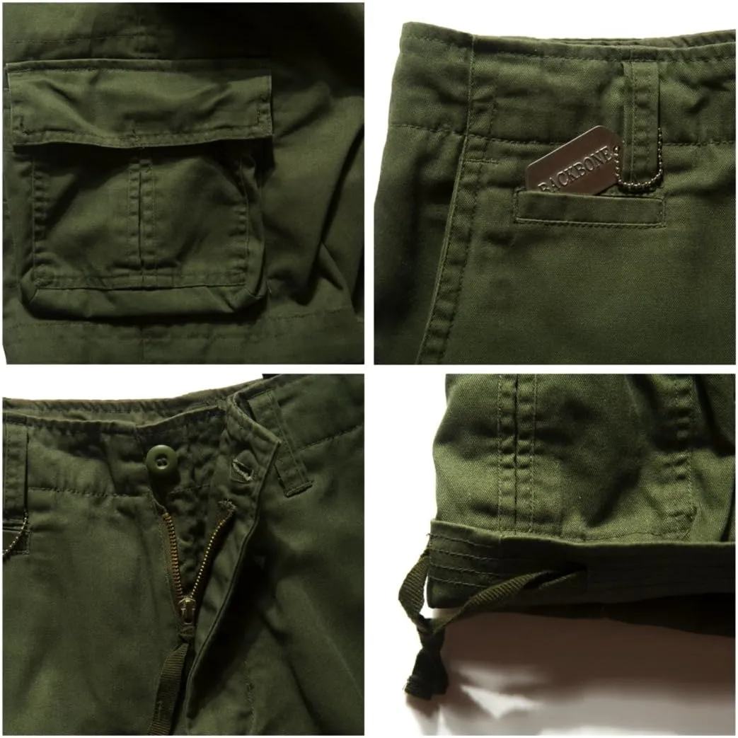 Backbone Mens Army Tactical Military Cargo Shorts Work Fishing Camping Camo Shorts