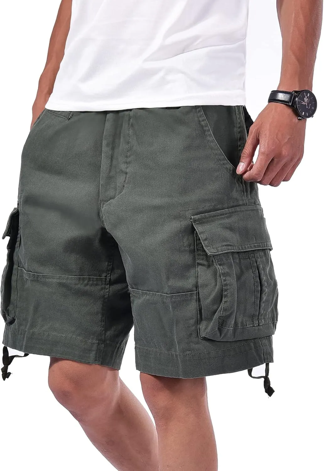 Backbone Mens Army Tactical Military Cargo Shorts Work Fishing Camping Camo Shorts
