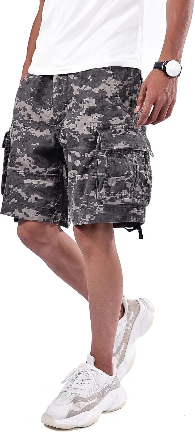 Backbone Mens Army Tactical Military Cargo Shorts Work Fishing Camping Camo Shorts