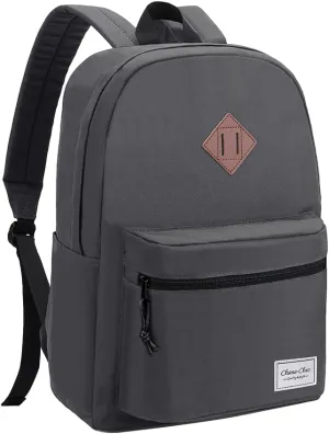 Backpack for School,ChaseChic Lightweight Water Resistant Daypack Bookbag Men Women/College/High School Teen Boys Girls Gray