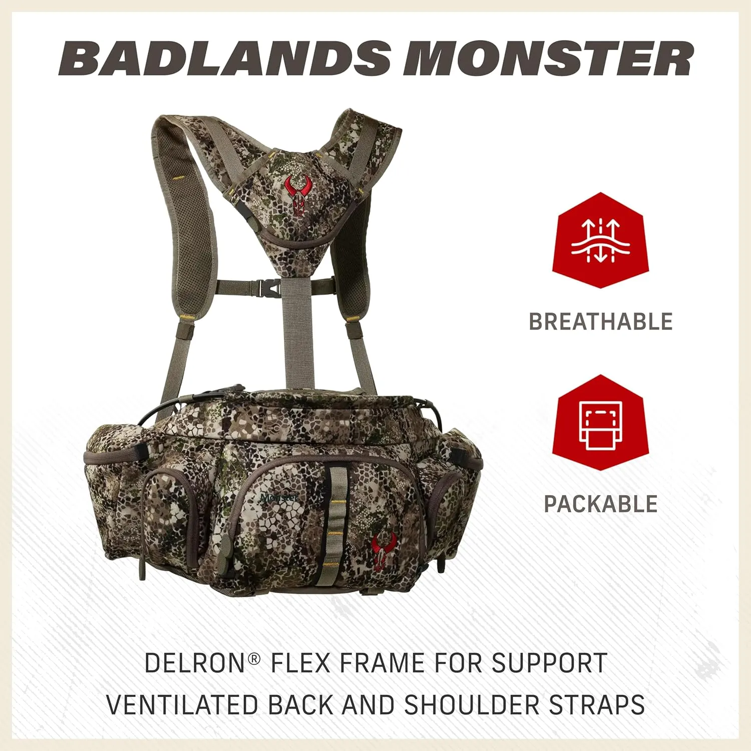 Badlands Monster Fanny Pack with Fold Down Workstation