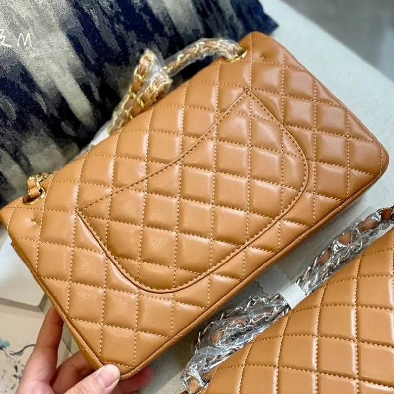 Bag ESMEE - Classic Flap Camel Premium-grade Durable materials Lambskin Double