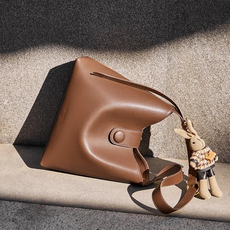 Bag Leather Brown Shoulder Medium Retro High-demand Early-bird deal