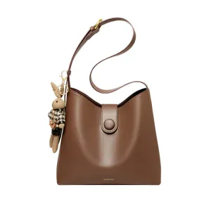 Bag Leather Brown Shoulder Medium Retro High-demand Early-bird deal