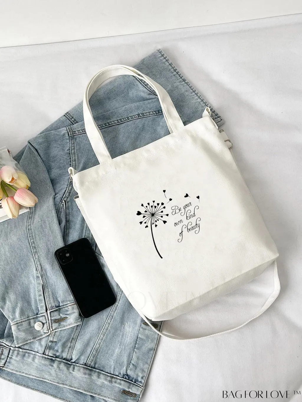 BagForLove - Chic Solid Color Canvas Tote: Stylish, Durable, and Versatile