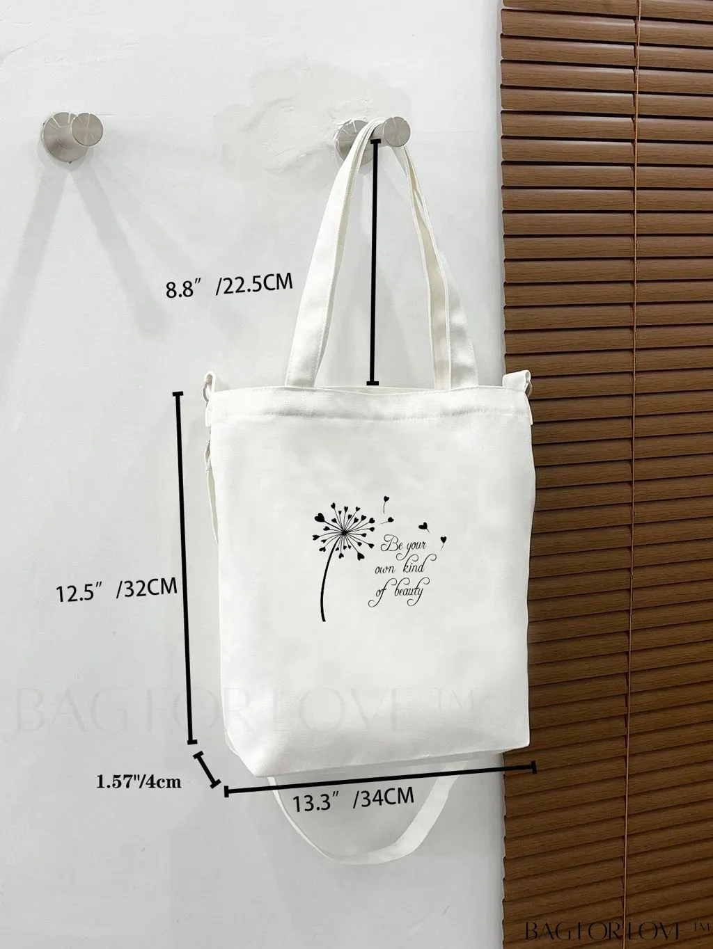 BagForLove - Chic Solid Color Canvas Tote: Stylish, Durable, and Versatile