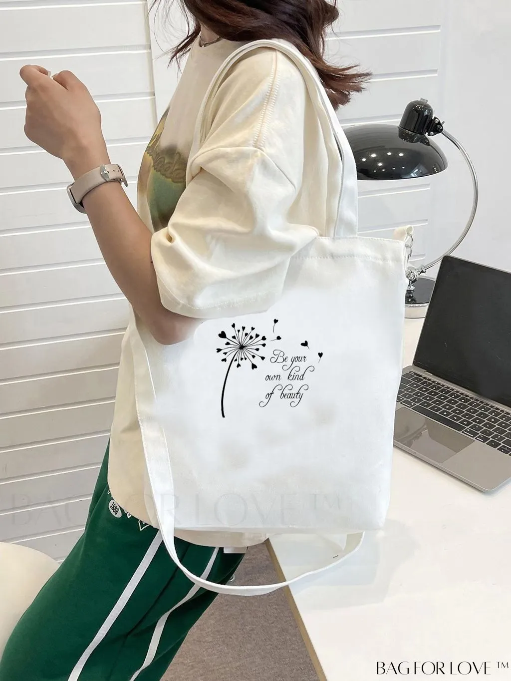 BagForLove - Chic Solid Color Canvas Tote: Stylish, Durable, and Versatile