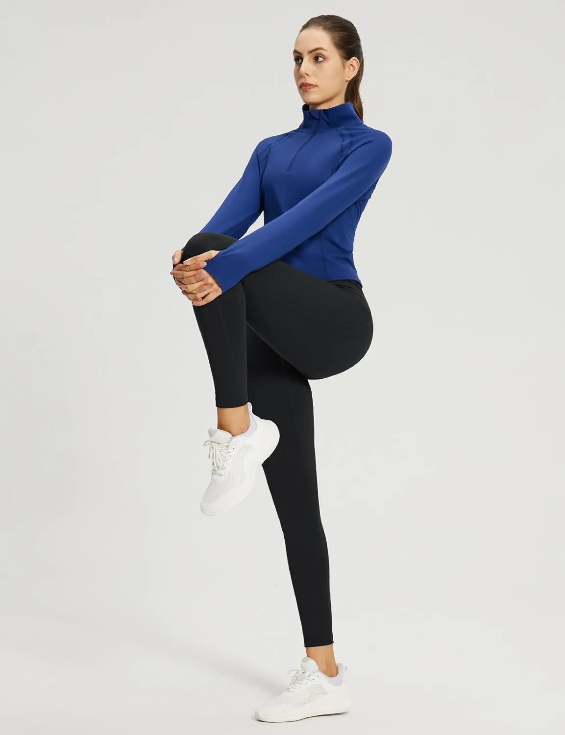 baleaf Fleece Lined Leggings Women Waterproof Thermal Pants Winter Workout Running Tights with Pockets Cold Weather Gear