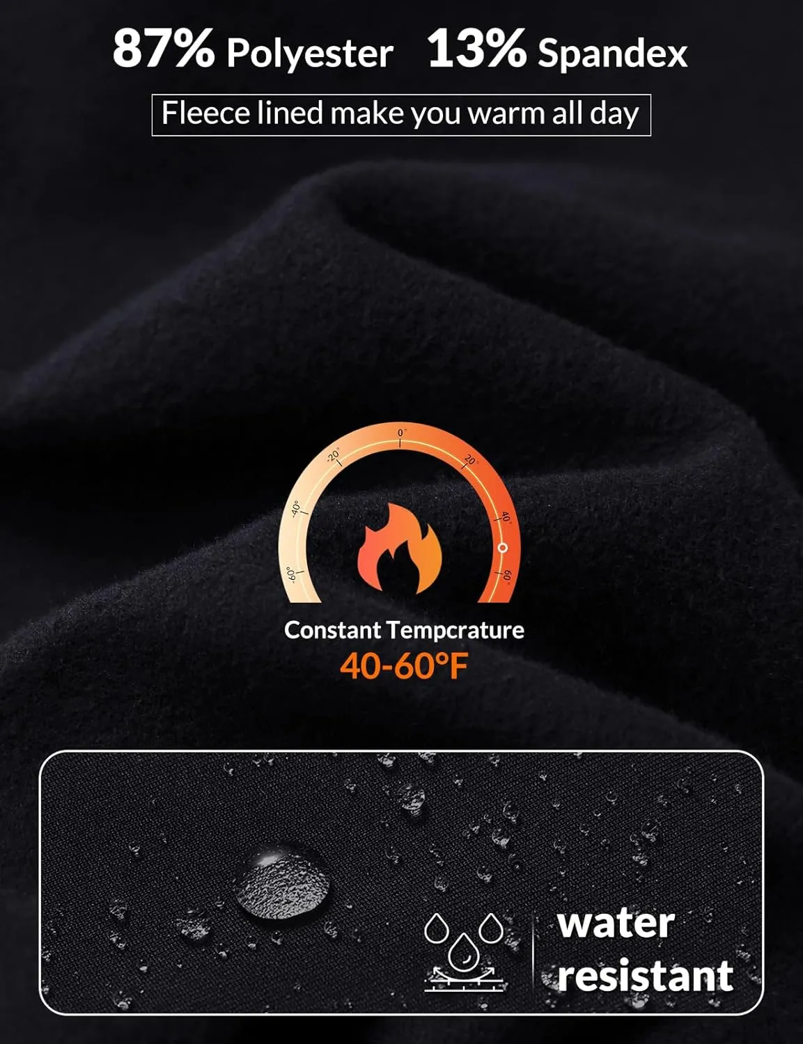 baleaf Women's Fleece Lined Joggers Water Resistant Thermal Hiking Pants Sweatpants Track Pants Winter Clothes Running Gear