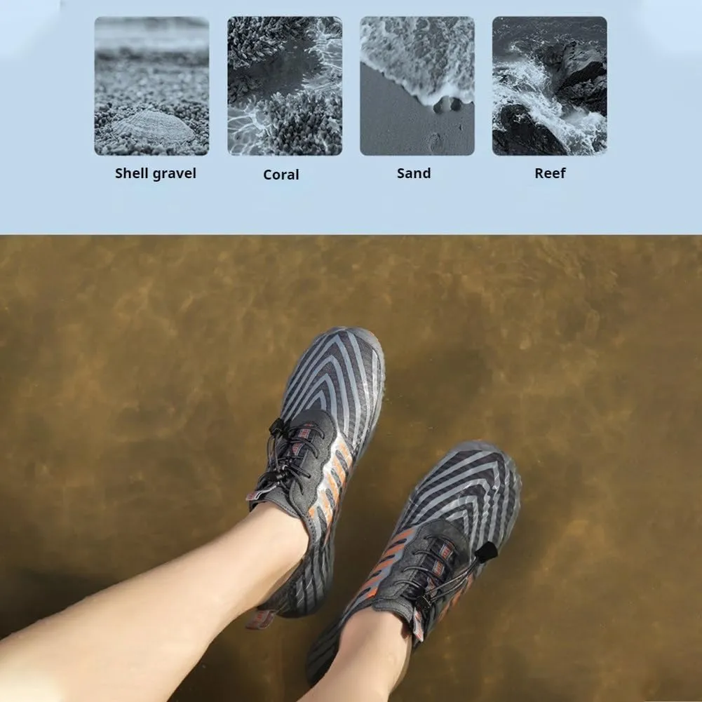 Barefoot Shoes Women & Men, Non-Slip Breathable Waterproof Wide Toe Running Walking Barefoot Shoes Unisex(A White,6men/8women)