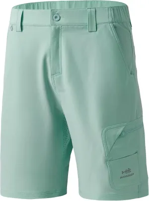 BASSDASH 10.5” Mens Fishing Cargo Shorts Quick Dry UPF 50  Water Resistant FP01M