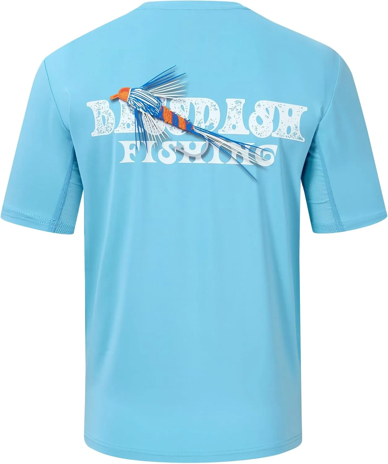 BASSDASH Men’s UPF 50  Fishing Graphic T-Shirts Pocket Short Sleeve Shirt Quick Dry UV Sun Protection Casual Outdoor FS46M