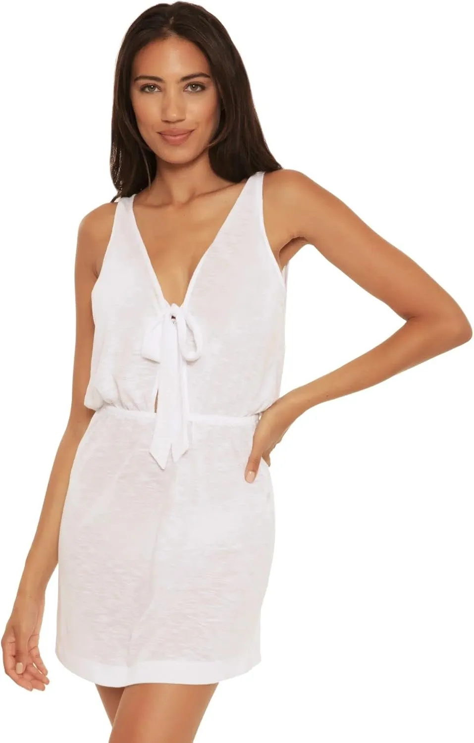 BECCA by Rebecca Virtue Breezy Basics Reversible Cowl Neck Dress Cover-Up