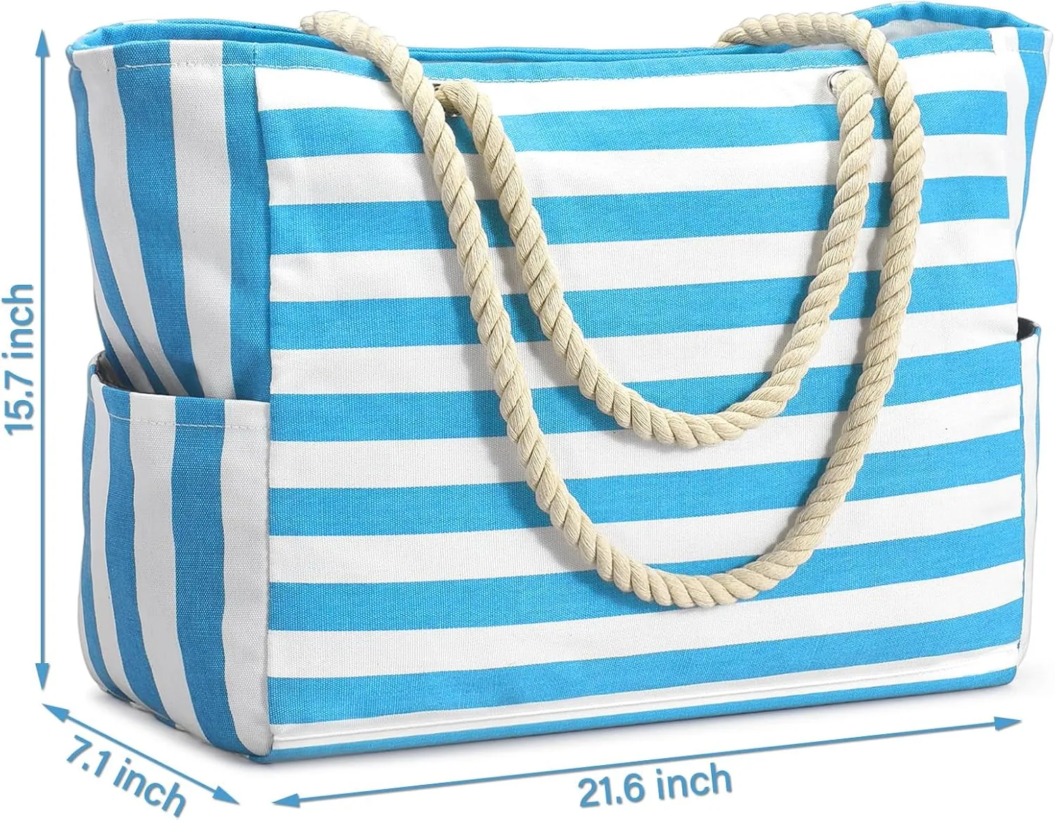 Becokan Beach Bags for Women Large Canvas Beach Tote Bag Beach Bags Waterproof Swim Pool Bag Beach Travel Essentials