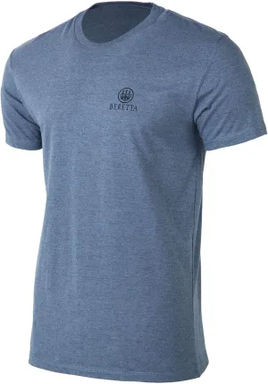 Beretta Men's USA 2.0 Durable Comfortable Fit Ribbed Crew Neck Logo Print Short Sleeve Active T-Shirt with Double-Needle Hem