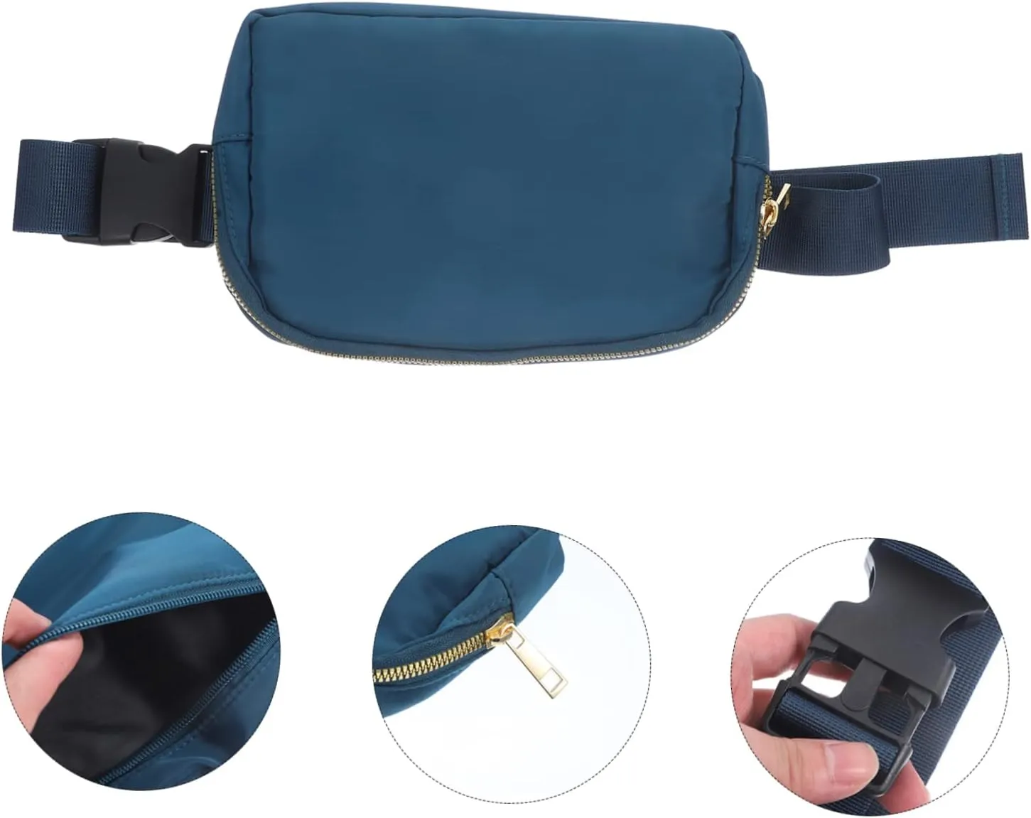 BESTonZON Women Waist Pouch Stylish Fanny Pack for Travel Fitness Outdoor Activities Versatile Cross Body Shoulder Chest Bag Durable Design