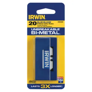 Bi-Metal Utility Knife Blades - 20 PACK