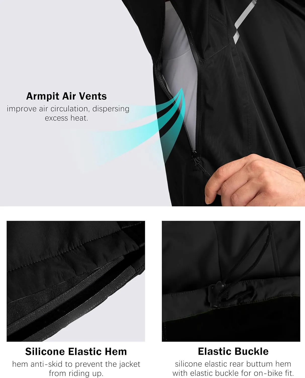 Bikewa Men's Winter Cycling Jackets Thermal Warm Water Resistant Bike Running Windproof Jacket