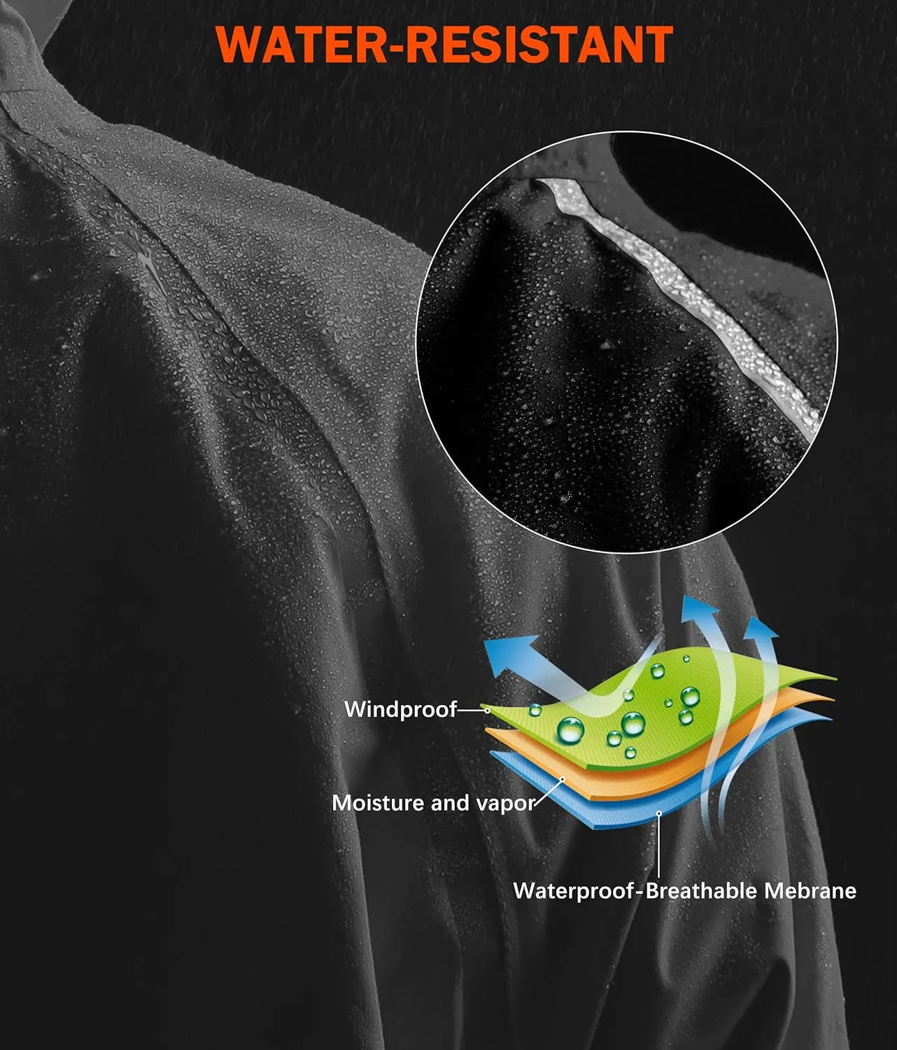 Bikewa Men's Winter Cycling Jackets Thermal Warm Water Resistant Bike Running Windproof Jacket