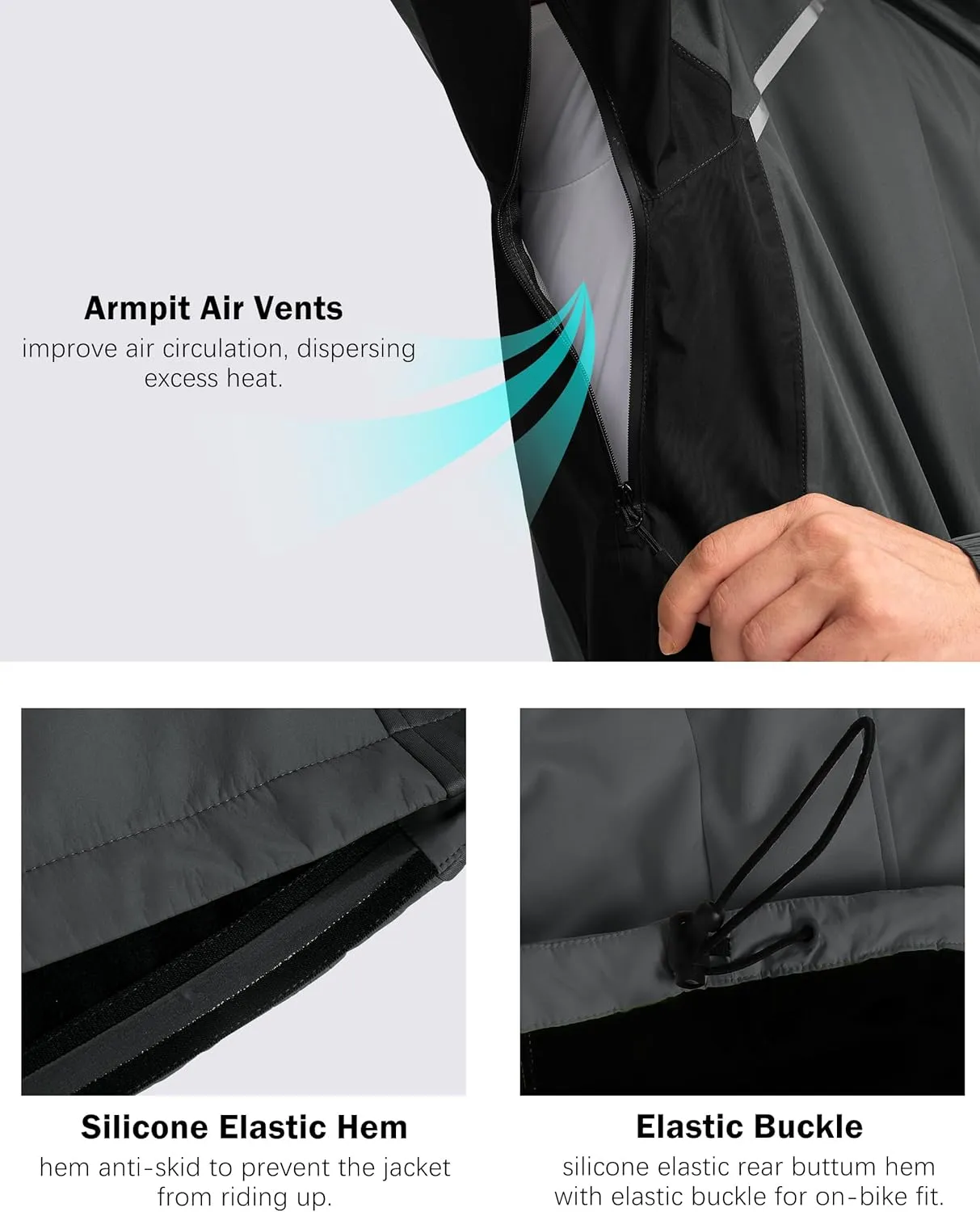 Bikewa Men's Winter Cycling Jackets Thermal Warm Water Resistant Bike Running Windproof Jacket