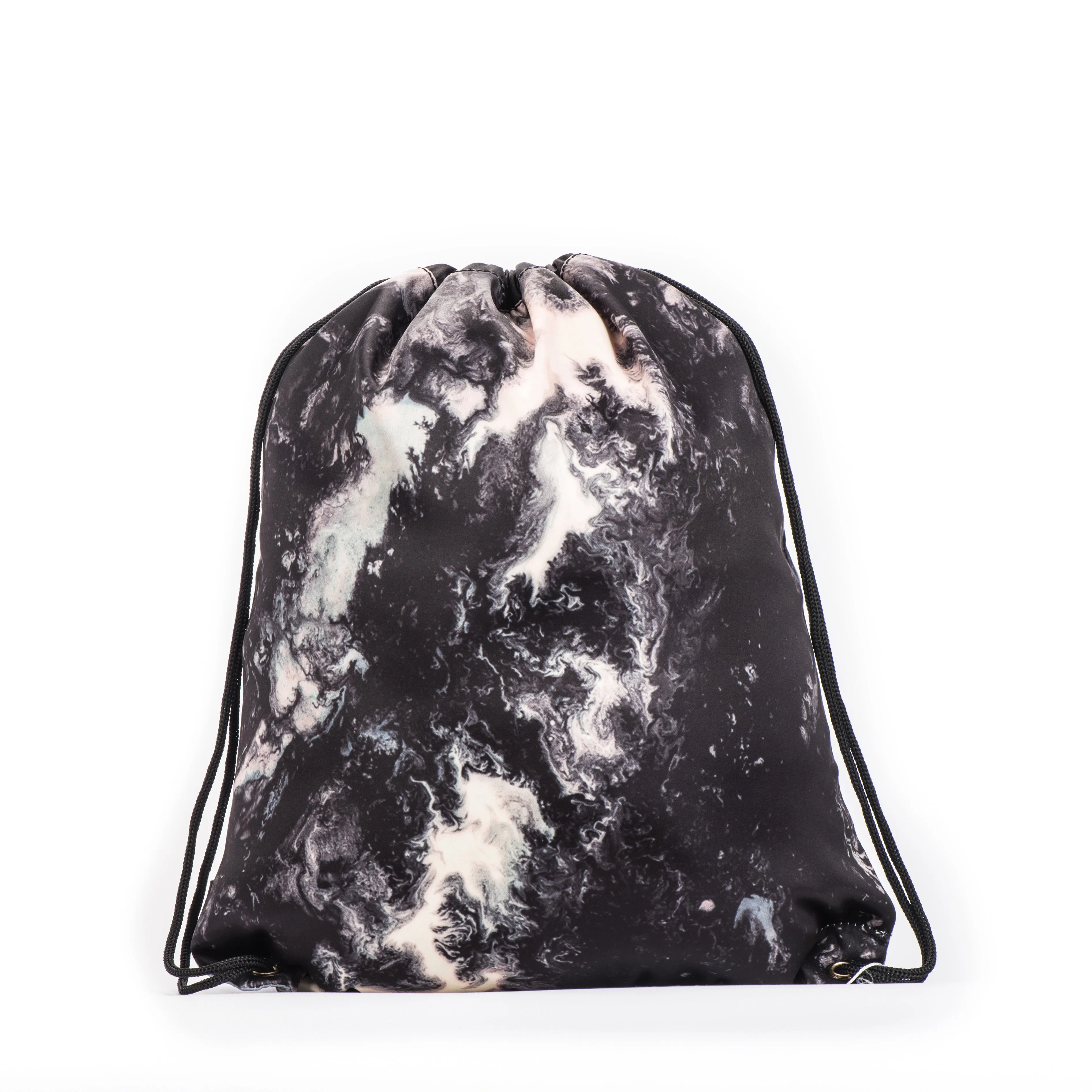 Black & Grey Reading Fox Drawstring Library Swim Bags (Water Resistant)