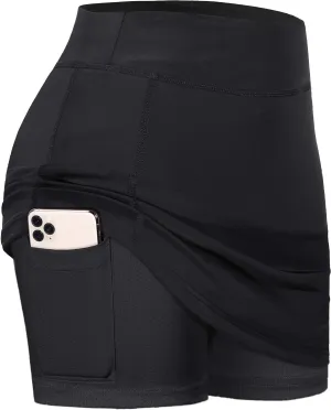 BLEVONH Womens Summer Tennis Skirts with Shorts Underneath, Pickleball, Athletic, Workout and Golf Skorts with Pockets