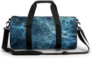 Blue Neuron Picture Gym Bag Small Travel Duffle Bag with Compartment Carry On Weekender Bag for Women Men
