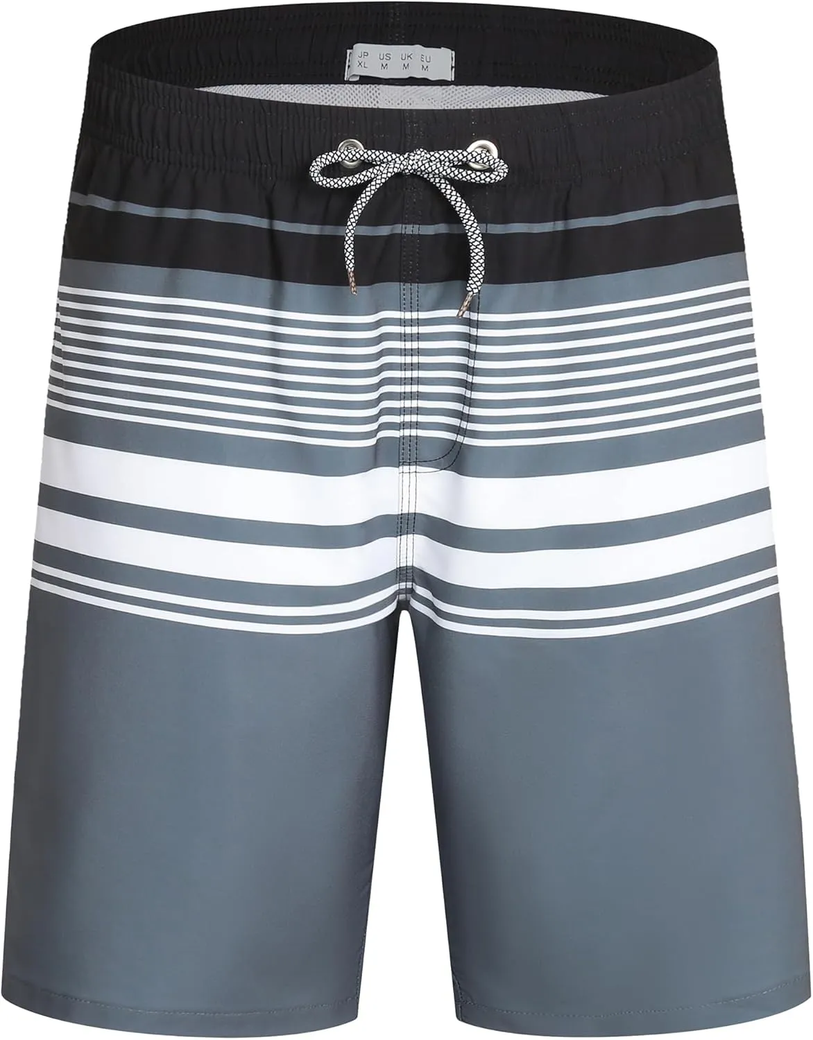 BOJIN Mens Swim Trunks 9" Quick Dry Stretch Swim Shorts Mesh Lining Bathing Suits Swimwear Beach Shorts with Pockets